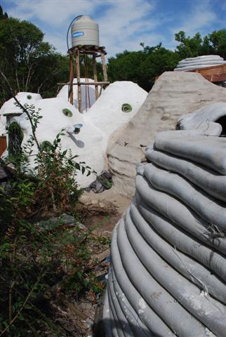 Interior de domo superadobe