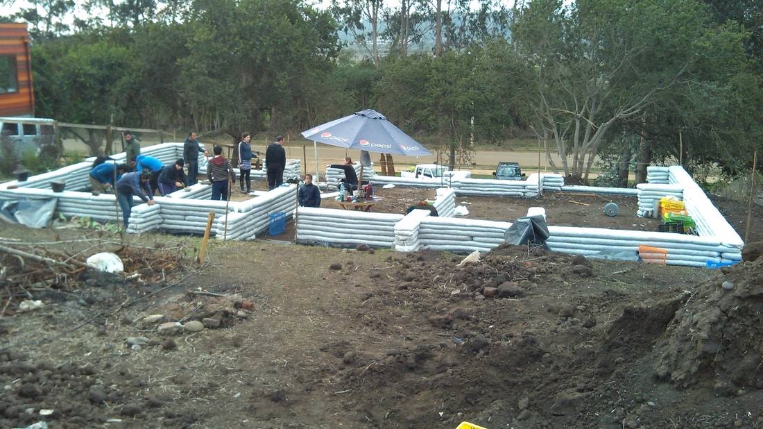 Práctica de earthbag 2015